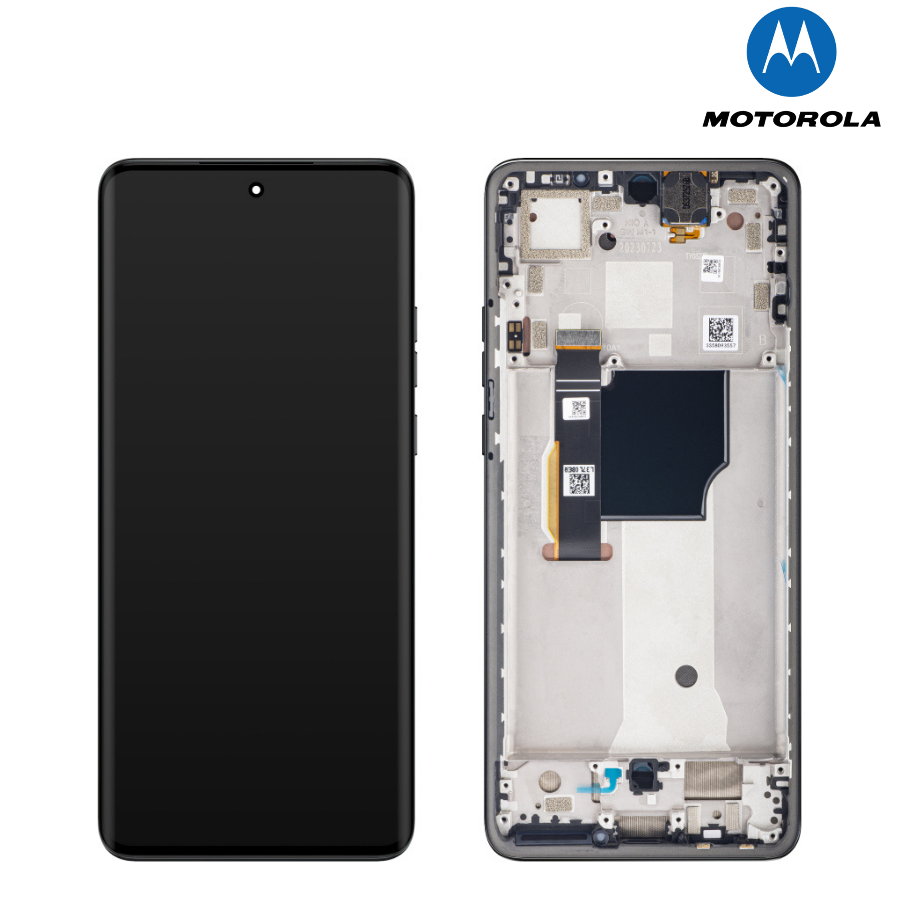 Motorola Edge 20 Pro Blue Vegan Service Pack LCD